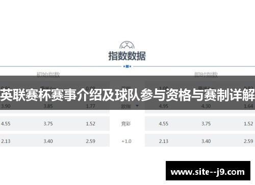 英联赛杯赛事介绍及球队参与资格与赛制详解