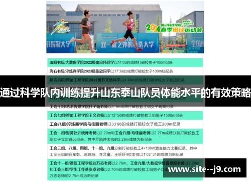通过科学队内训练提升山东泰山队员体能水平的有效策略